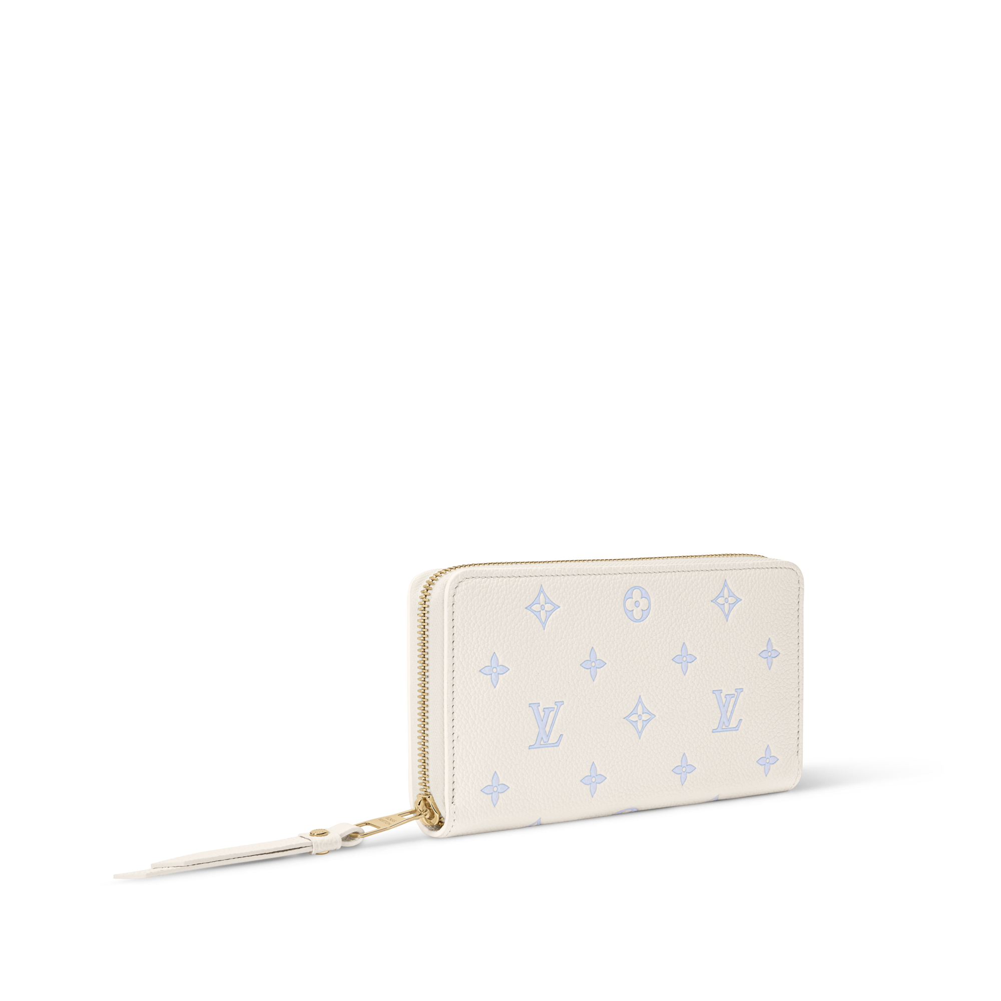 Louis Vuitton ミニウォレット ホワイト×ブルー ジッピー・ウォレット モノグラム・アンプラント｜ルイ・ヴィトン 公式